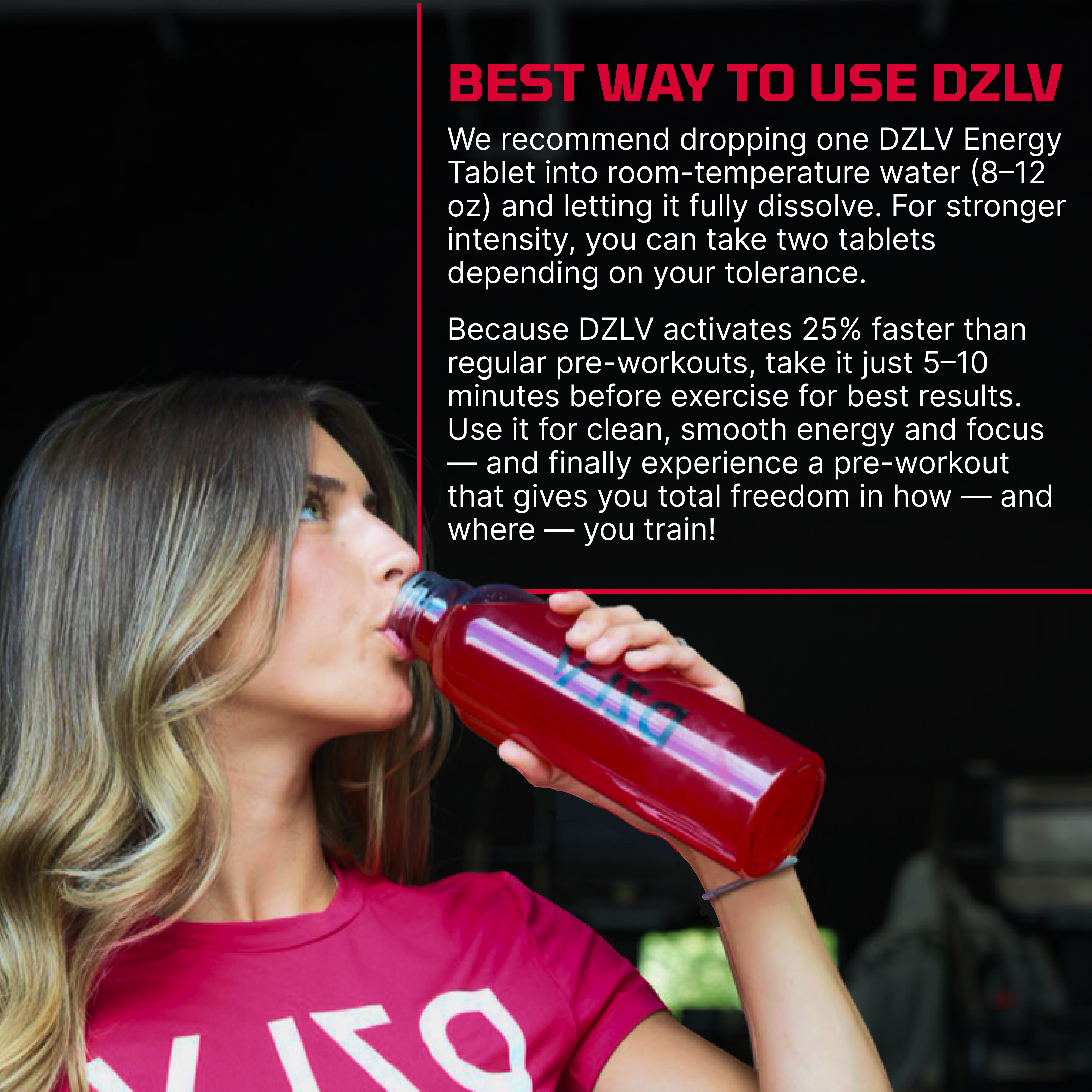 DZLV - The Original Dissolvable Preworkout Tablet (30 Servings)