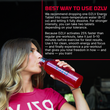 DZLV - The Original Dissolvable Preworkout Tablet (30 Servings)