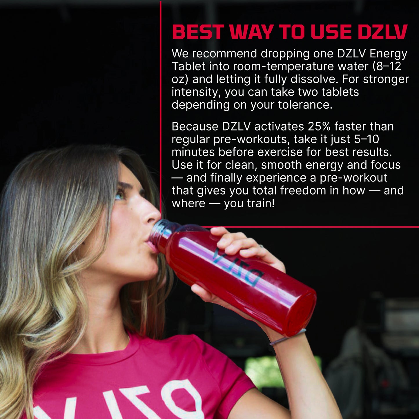 DZLV - The Original Dissolvable Preworkout Tablet (30 Servings)