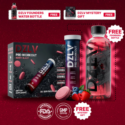 DZLV - The Original Dissolvable Preworkout Tablet (30 Servings)