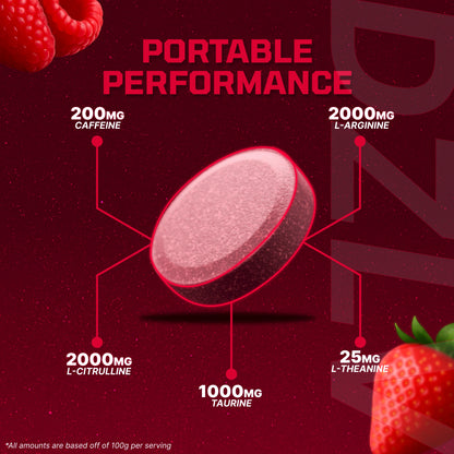 DZLV - The Original Dissolvable Preworkout Tablet (30 Servings)