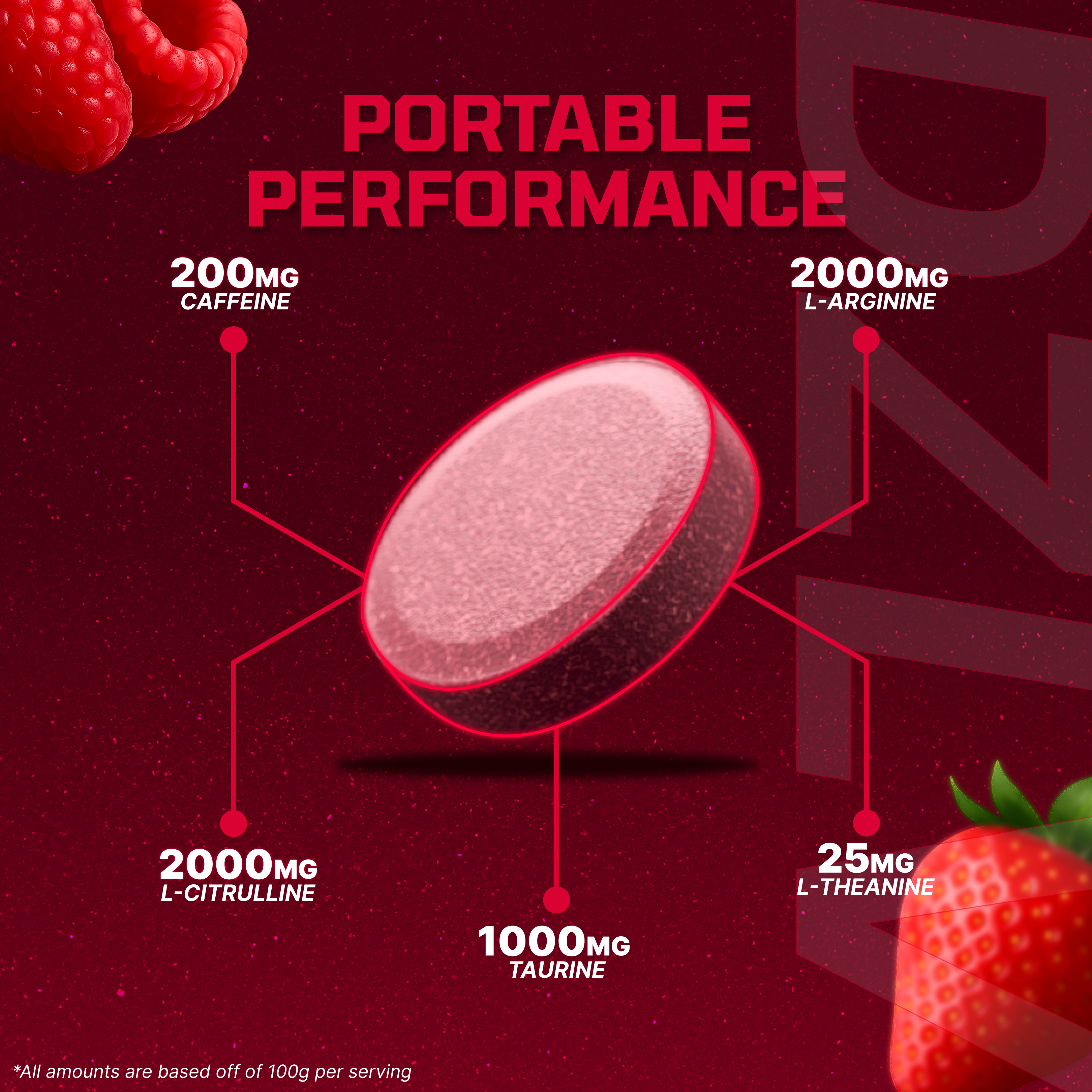 DZLV - The Original Dissolvable Preworkout Tablet (30 Servings)