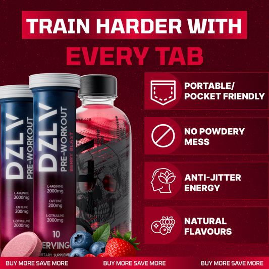 DZLV - The Original Dissolvable Preworkout Tablet (30 Servings)